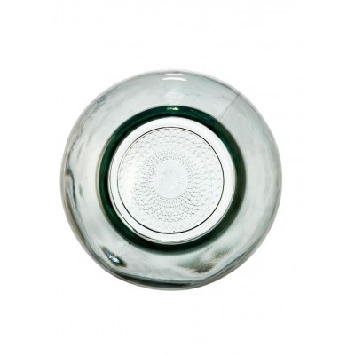 Szklany zielony wazon Kusintha 20 cm, Bitz