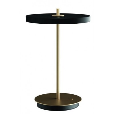 Przenośna lampa stołowa Asteria Move, Ø20 cm czarny, UMAGE