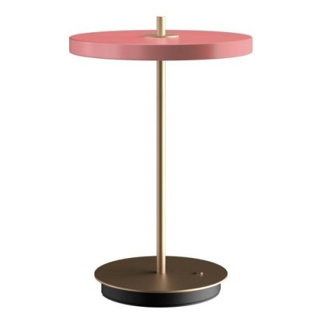 Przenośna lampa stołowa Asteria Move, Ø20 cm różowy, UMAGE