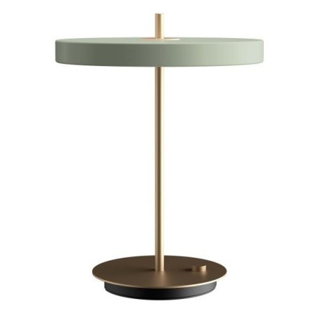 Lampa stołowa Asteria, Ø31 cm, bladozielona, UMAGE
