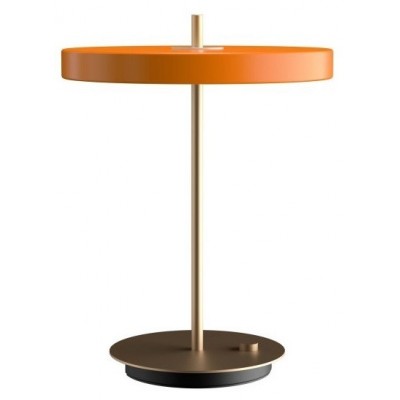 Lampa stołowa Asteria, Ø31 cm, bladopomarańczowa, UMAGE