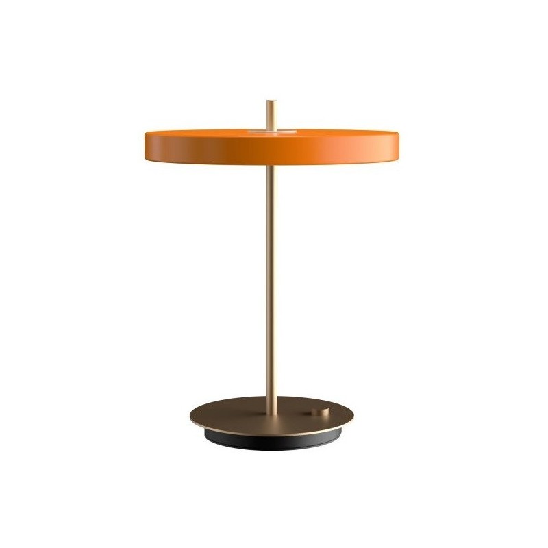 Lampa stołowa Asteria, Ø31 cm, bladopomarańczowa, UMAGE