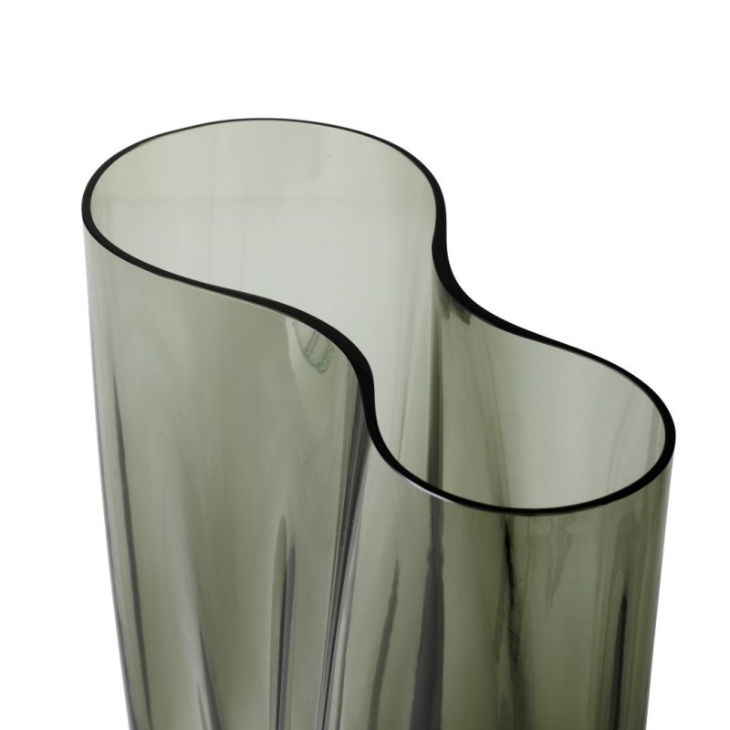 Szklany wazon Aer 19 cm, przydymiony, MENU