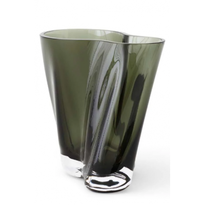 Szklany wazon Aer 19 cm, przydymiony, MENU