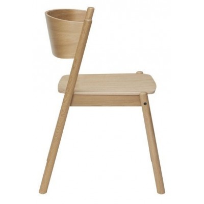 Krzesło Oblique, naturalny, Hübsch