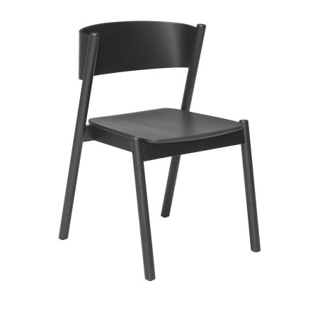 Krzesło Oblique, czarne, Hübsch