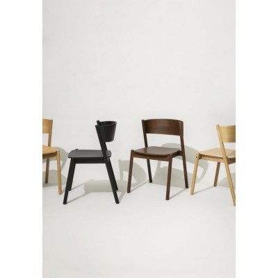 Krzesło Oblique, czarne, Hübsch