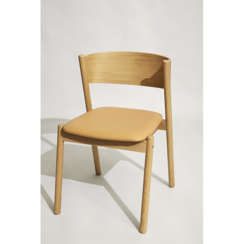 Krzesło do jadalni Oblique, naturalny, Hübsch
