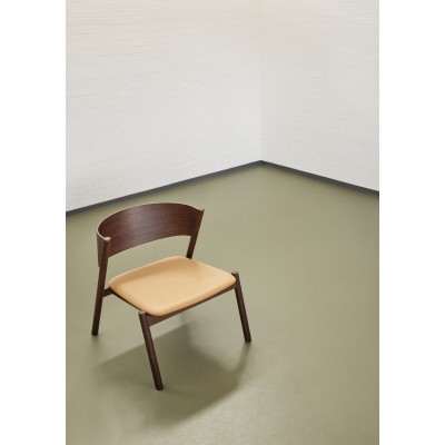 Krzesło  Oblique Lounge, ciemny brąz, Hübsch