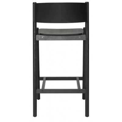 Krzesło barowe Oblique, czarny, Hübsch