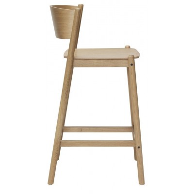Krzesło barowe Oblique, naturalne, Hübsch