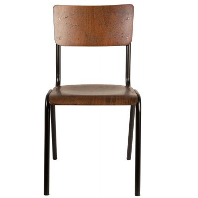 Krzesło Scuola, brązowe, Dutchbone