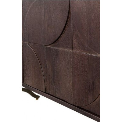 Kredens DRAW, ciemnobrązowy, Be Pure Home