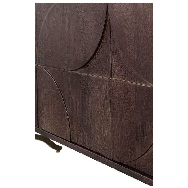 Kredens DRAW, ciemnobrązowy, Be Pure Home