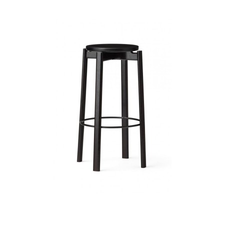 Krzesło barowe PASSAGE 75 cm, czarne, Menu