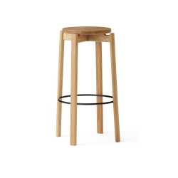 Krzesło barowe PASSAGE 75 cm, dąb naturalny, Menu