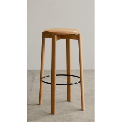 Krzesło barowe PASSAGE 75 cm, dąb naturalny, Menu