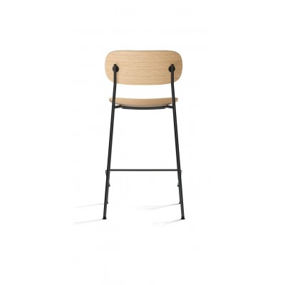 Krzesło barowe CO COUNTER, dąb naturalny/czarny, Menu