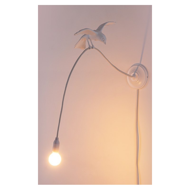 Lampa ścienna Sparrow Cruising, biała, Seletti