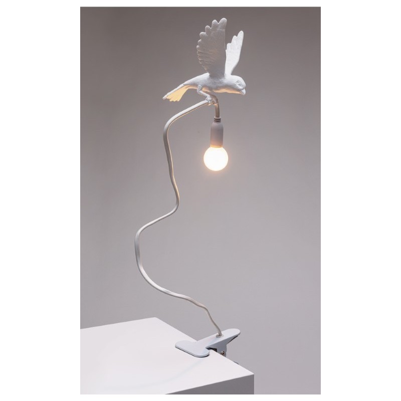 Lampa biurkowa Sparrow Cruising, biała, Seletti