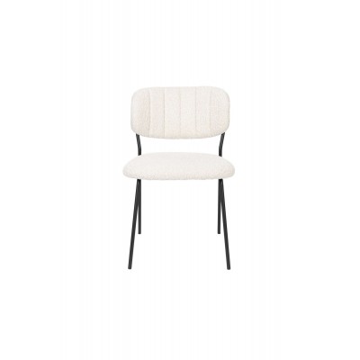 Krzesło Jolien, biały/czarny, LuDesign