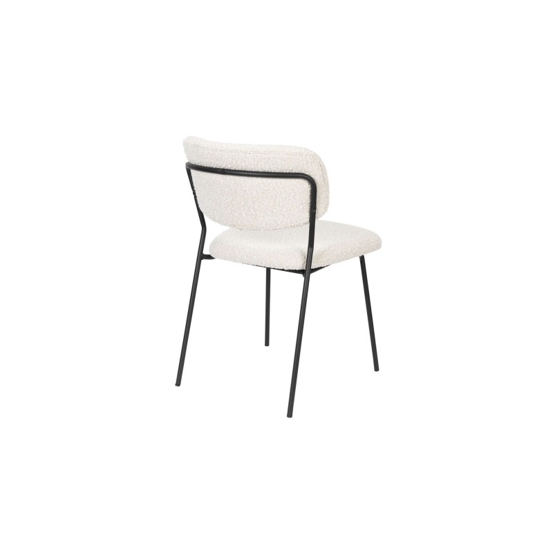 Krzesło Jolien, biały/czarny, LuDesign