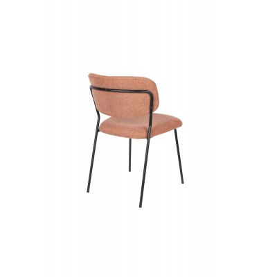 Krzesło Jolien, różowy/czarny, LuDesign
