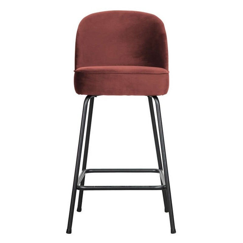 Krzesło barowe Vogue velvet, czerwone, Be Pure Home