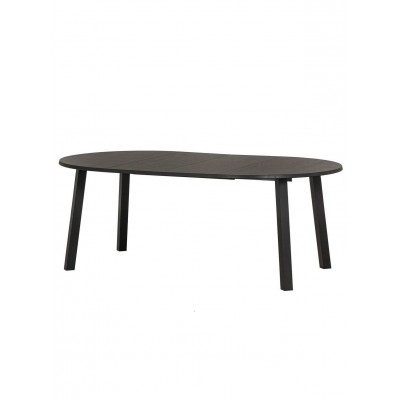 Stół z rozsuwanym blatem Lange, czarny, Woood