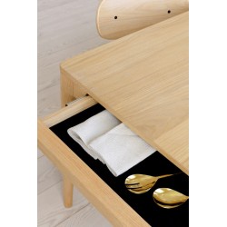 Stół rozkładany z szufladami Heart&#039;n&#039;Soul, naturalny dąb, Umage