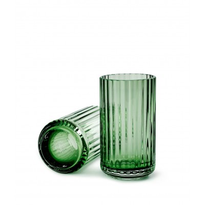 WAZON szklany, 12 CM, zielony, Lyngby