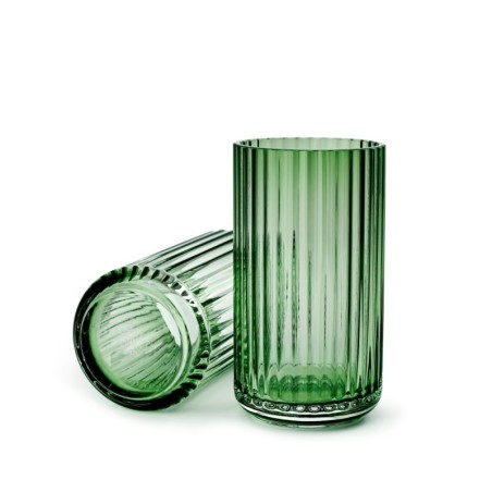 WAZON szklany 15 CM, zielony, Lyngby