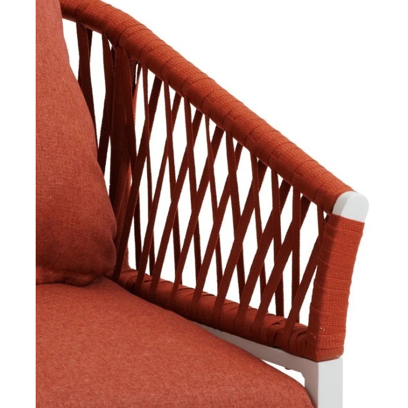 Zestaw dwóch krzeseł ogrodowych Oriengo, czerwony, LuDesign