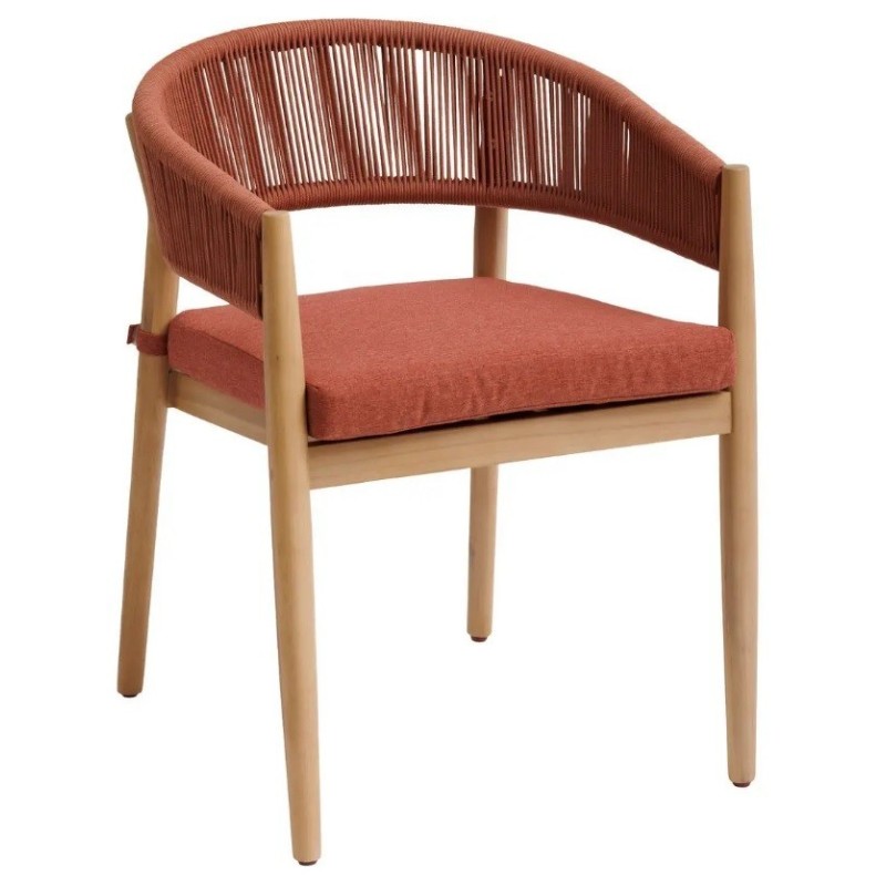 Zestaw dwóch krzeseł ogrodowych Tevio, czerwony, LuDesign