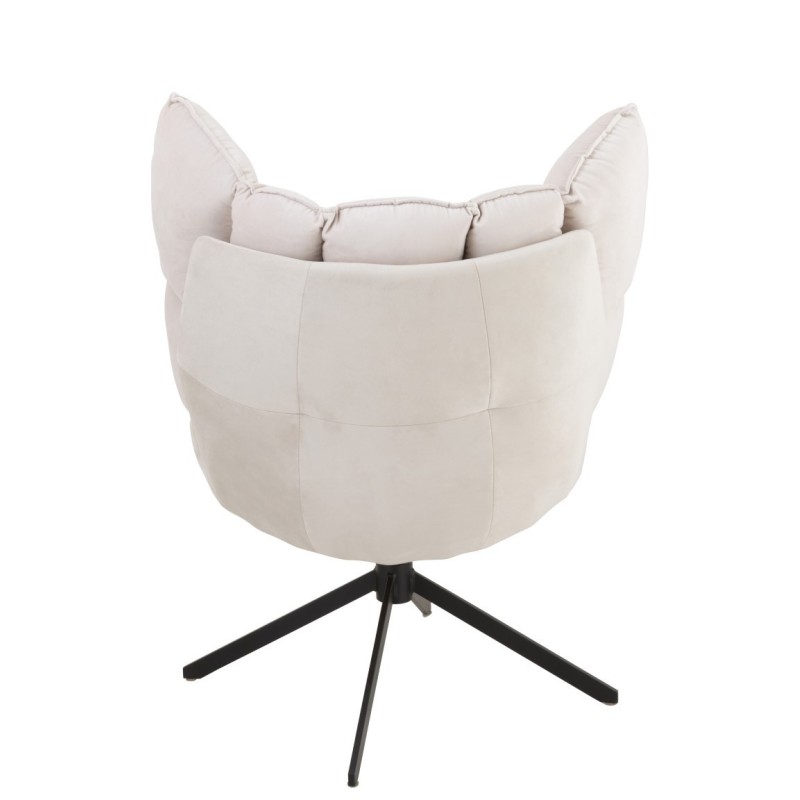 Krzesło Relax z poduszką, szare,  J-Line