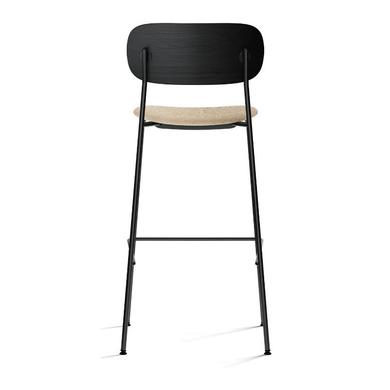 Krzesło barowe Co Counter, M, czarny dąb/beżowy, Menu