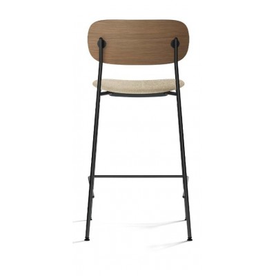 Krzesło barowe Co Counter, M, ciemny dąb/beżowy, Menu