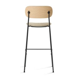 Krzesło barowe Co Counter, M, naturalny dąb/beżowy, Menu