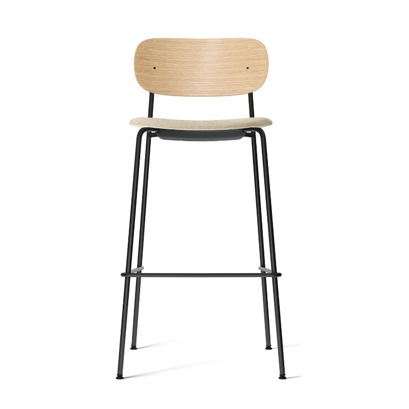 Krzesło barowe Co Counter, M, naturalny dąb/beżowy, Menu