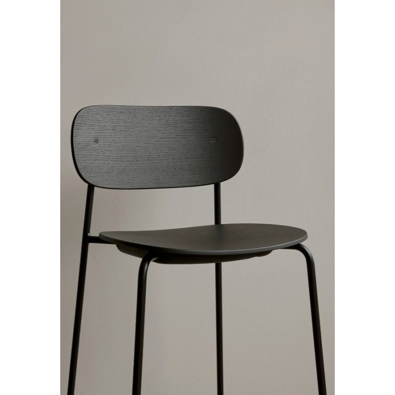 Krzesło barowe Co Counter, M, dąb/czarny, Menu