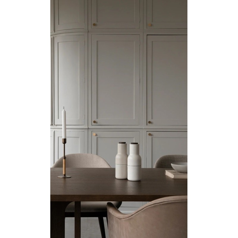 Stół do jadalni Androgyne, L, ciemny dębowy fornir, MENU