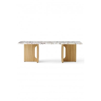 Stół do salonu Androgyne, dębowy fornir/marmur, MENU
