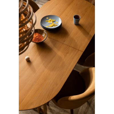 Stół do jadalni Barlet 200/240x90, dębowy, Dutchbone