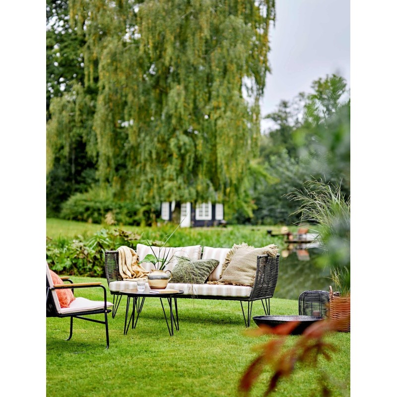Sofa ogrodowa Mundo, brązowa/beżowa, Bloomingville