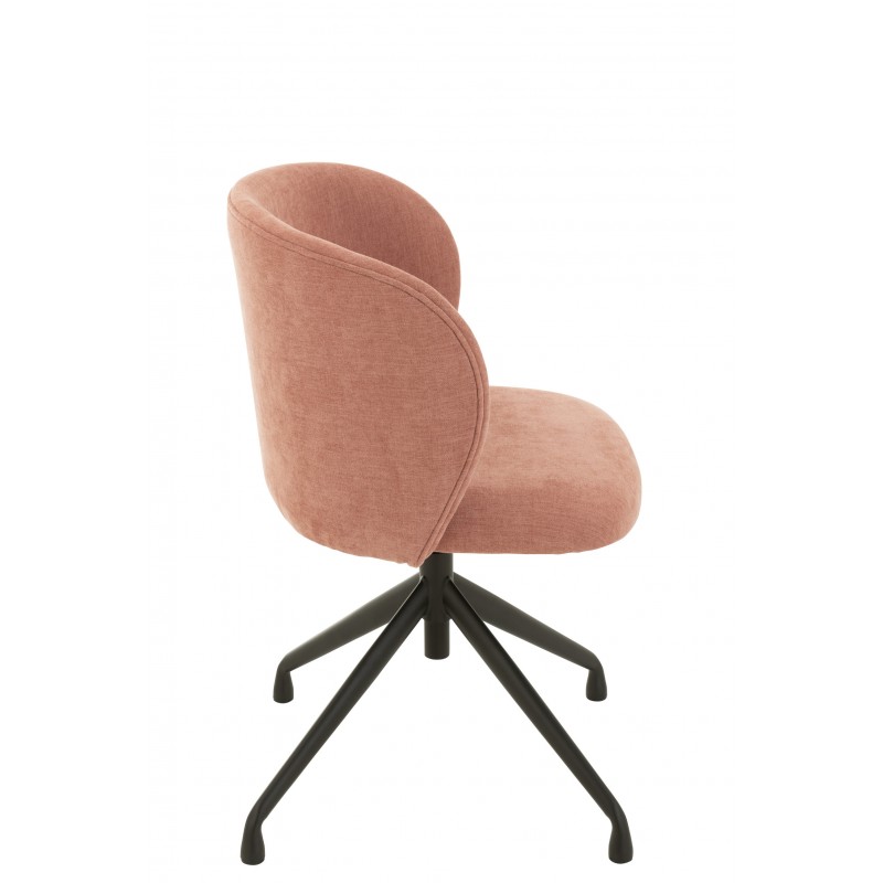 Krzesło obrotowe Turn, różowe, J-Line
