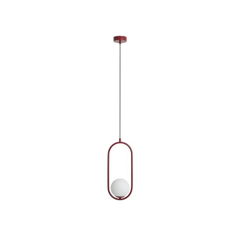 Lampa wisząca RIVA 1, czerwona, Aldex