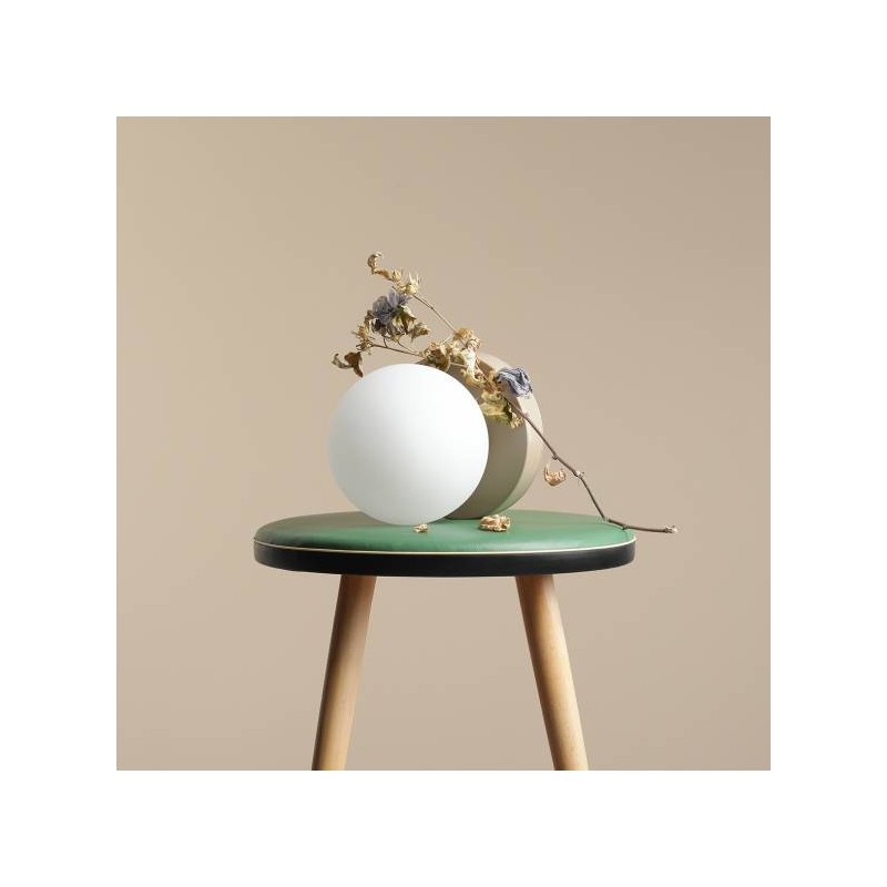 Lampa stołowa Ball, beżowa, Aldex