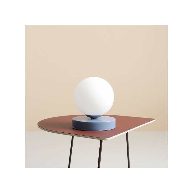 Lampa stołowa Ball, błękitna, Aldex