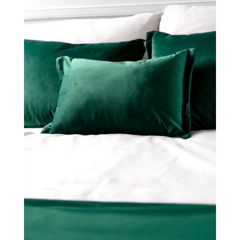 Komplet sypialniany Velvet, zielony, Poduszkowcy