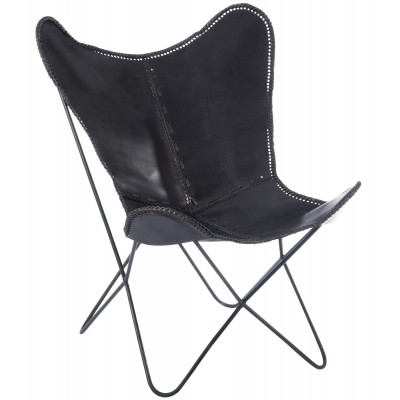 Krzesło Leather, czarne,...